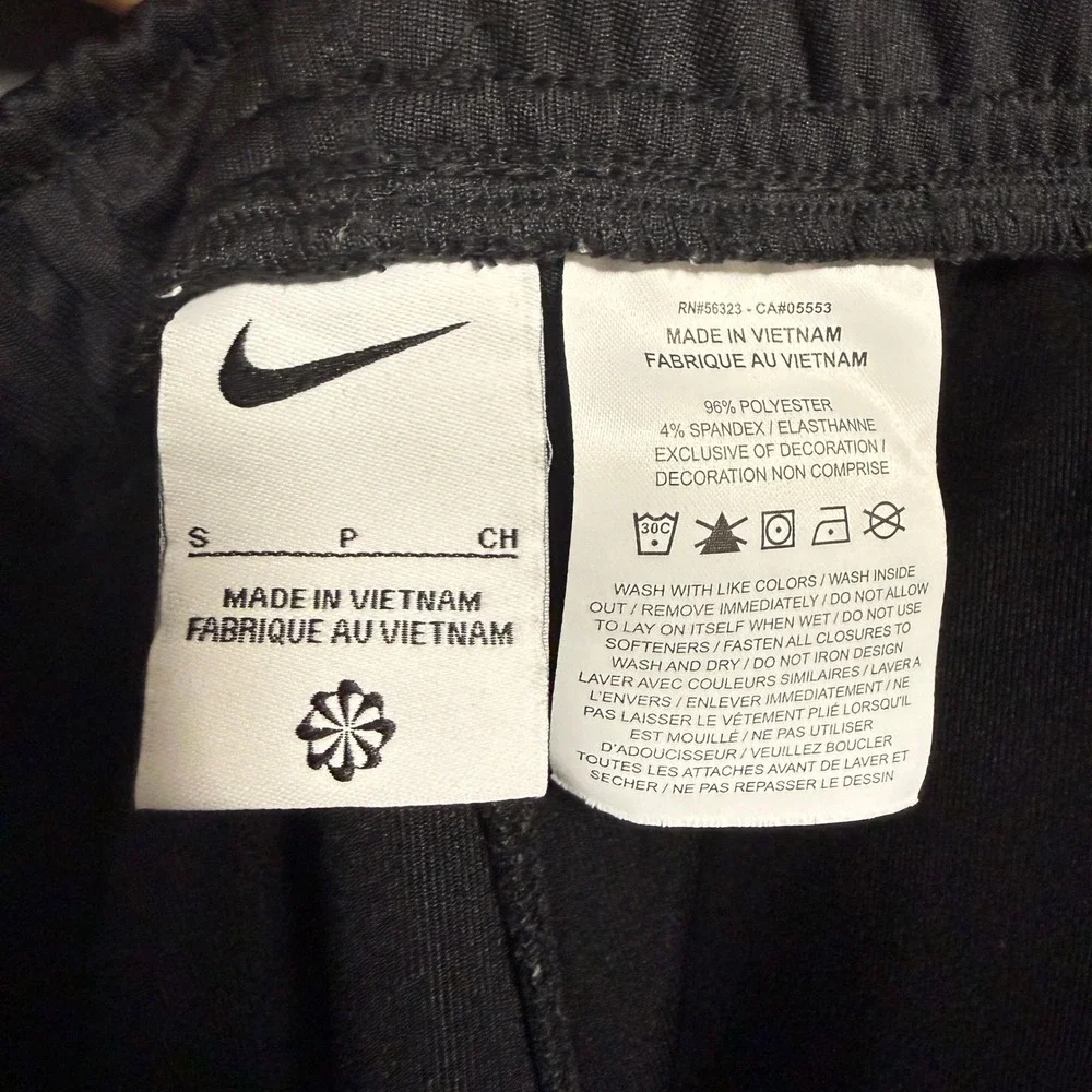 Nike Court Track Pants Womens S Black Flare Leg Athleisure Streetwear Sporty Y2K